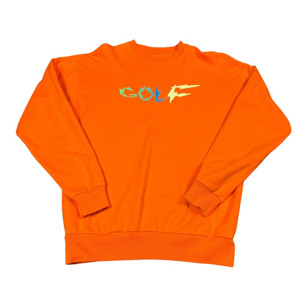 GOLF Wang Orange Tyler the Creator Spell Out Orange Sweatshirt Men's Medium FLAW